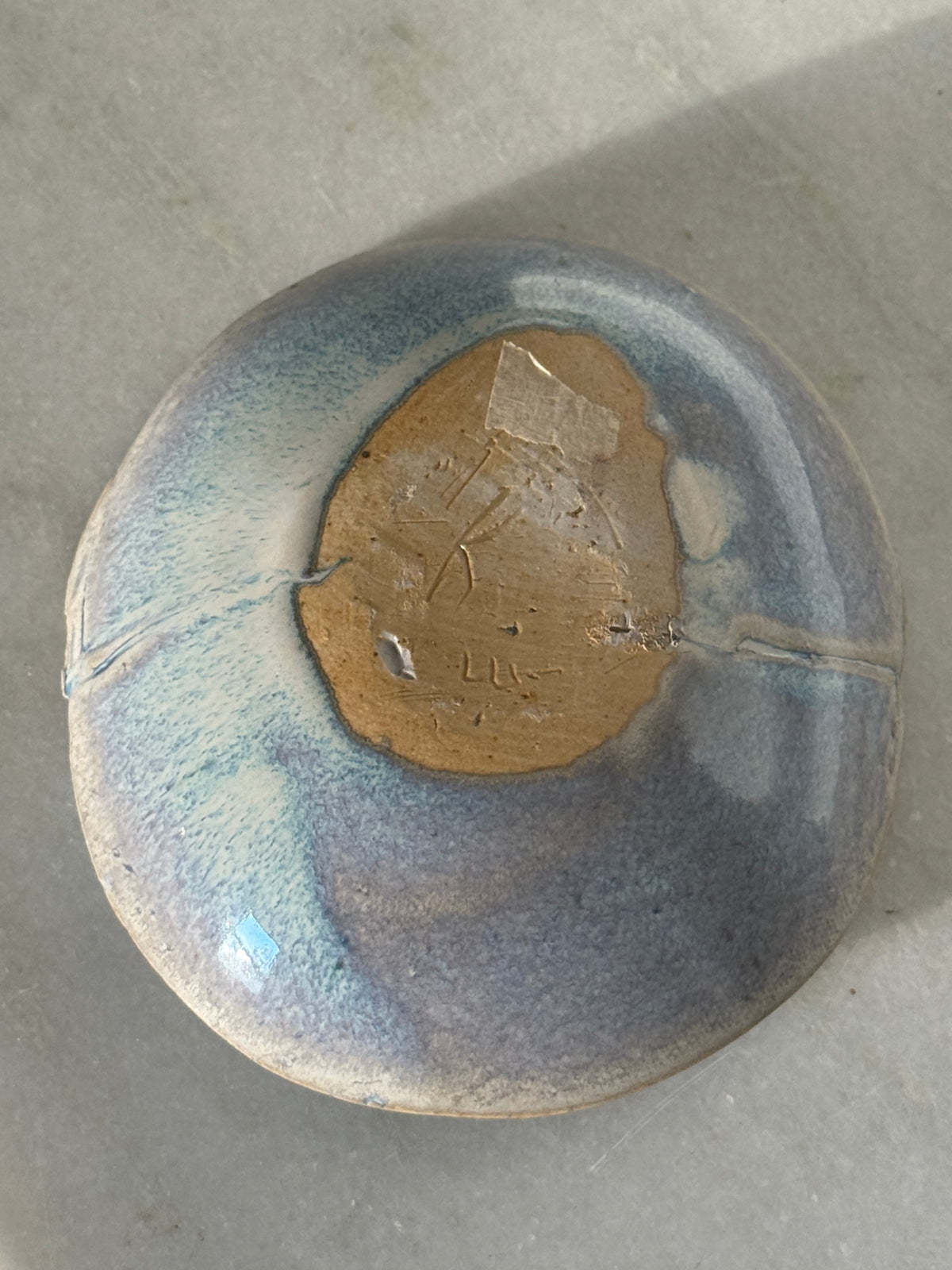 Handmade Blue Ceramic Dish