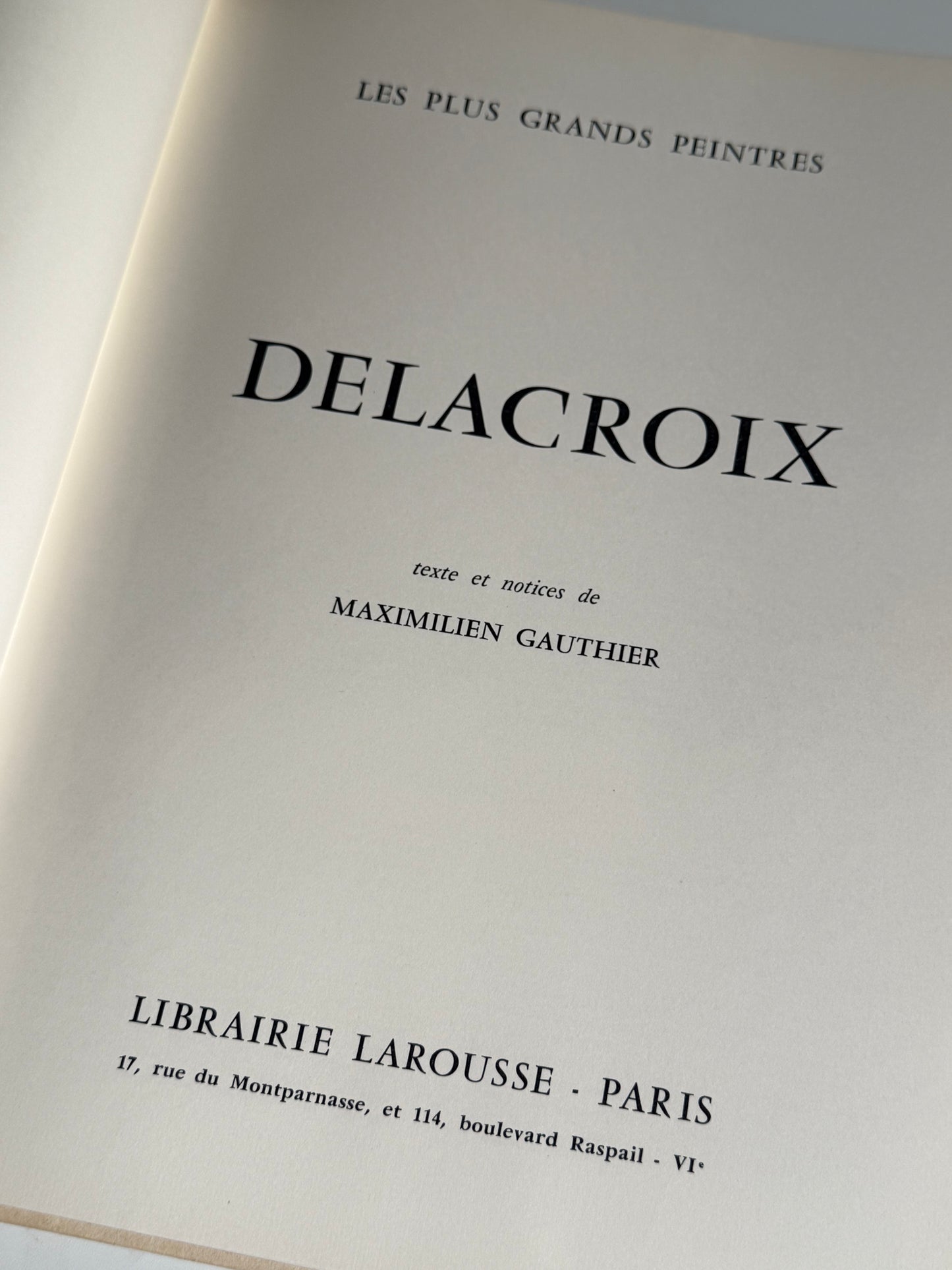 Delacroix Book (in French)